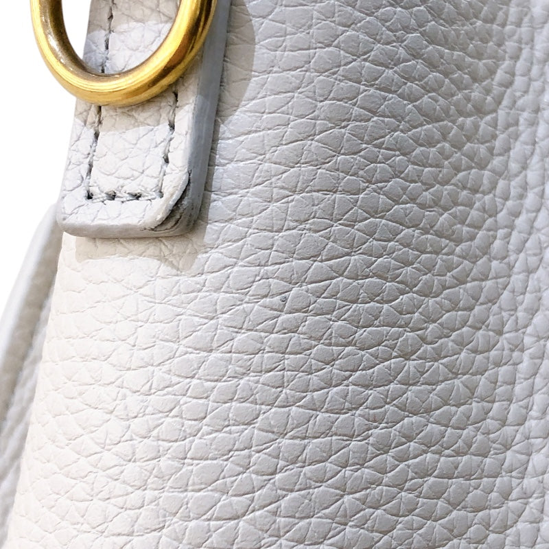 セリーヌ CELINE ラゲージナノショッパー 189243 ホワイト/ゴールド金具 レザー/カーフスキン レディース ショルダーバッグ