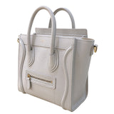 セリーヌ CELINE ラゲージナノショッパー 189243 ホワイト/ゴールド金具 レザー/カーフスキン レディース ショルダーバッグ