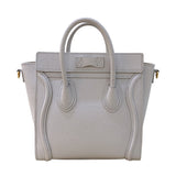 セリーヌ CELINE ラゲージナノショッパー 189243 ホワイト/ゴールド金具 レザー/カーフスキン レディース ショルダーバッグ