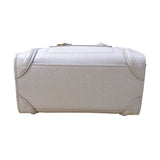 セリーヌ CELINE ラゲージナノショッパー 189243 ホワイト/ゴールド金具 レザー/カーフスキン レディース ショルダーバッグ