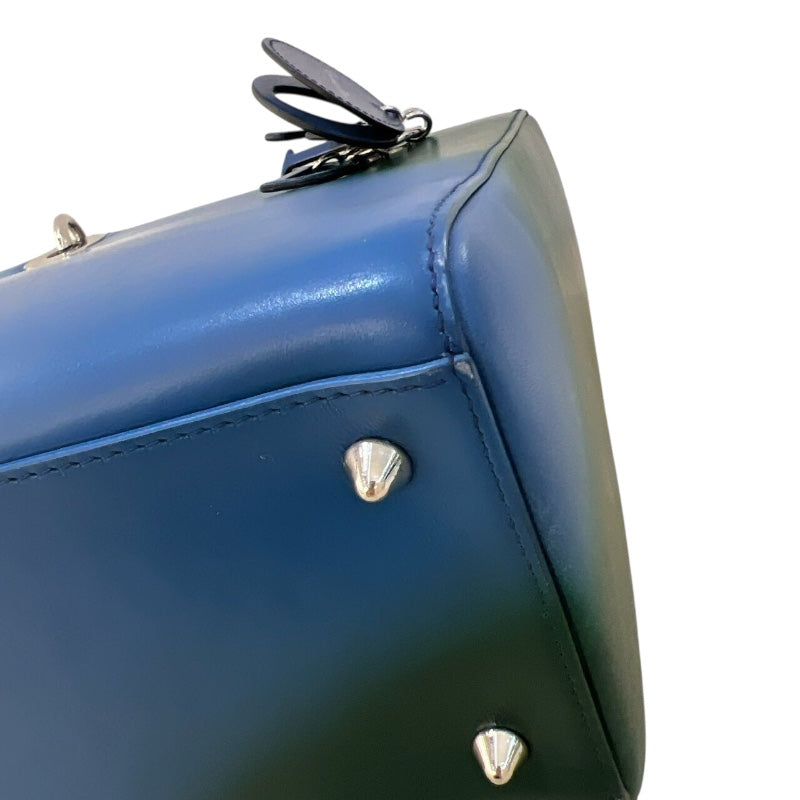 クリスチャン・ディオール Christian Dior レディディオール ミディアム グラデーション ブルー・グリーン・パープル レザー レディース ショルダーバッグ