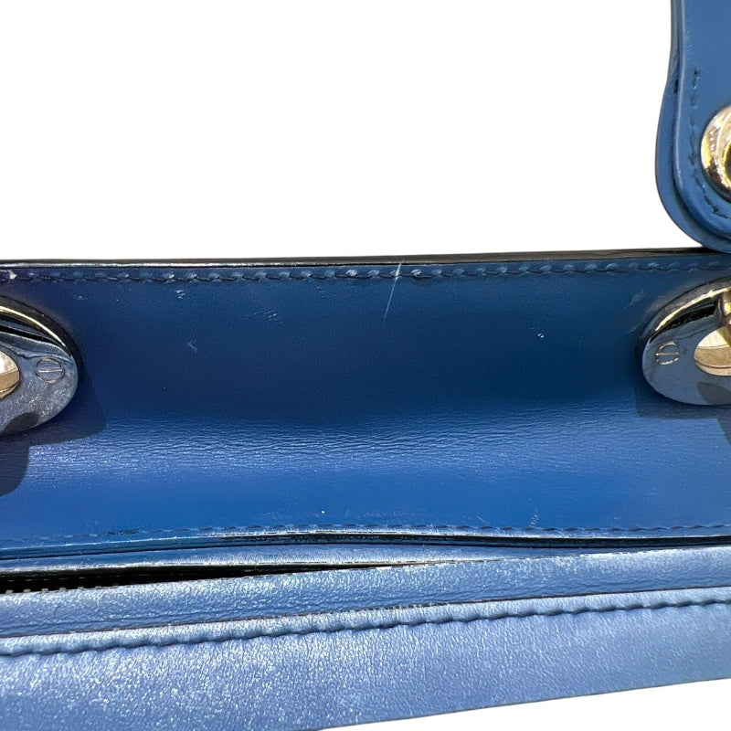 クリスチャン・ディオール Christian Dior レディディオール ミディアム グラデーション ブルー・グリーン・パープル レザー レディース ショルダーバッグ