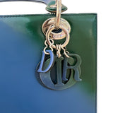 クリスチャン・ディオール Christian Dior レディディオール ミディアム グラデーション ブルー・グリーン・パープル レザー レディース ショルダーバッグ