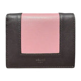 セリーヌ CELINE フレーム　マルチ　ファンクション モカピンク レザー レディース 二つ折り財布