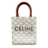 セリーヌ CELINE ミニ バーディカルカバ 194372 ホワイト トリオンフキャンバス レディース ショルダーバッグ
