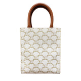 セリーヌ CELINE ミニ バーディカルカバ 194372 ホワイト トリオンフキャンバス レディース ショルダーバッグ