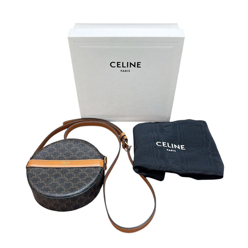 セリーヌ CELINE トリオンフ柄 ショルダー 10G342 ブラウン トリオンフキャンバス/タン レディース ショルダーバッグ
