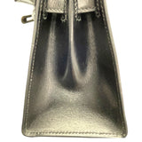 エルメス HERMES ミニケリー20 ○S刻 ブラック GD金具 ボックスカーフ レディース ショルダーバッグ