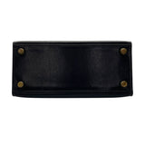 エルメス HERMES ミニケリー20 ○S刻 ブラック GD金具 ボックスカーフ レディース ショルダーバッグ