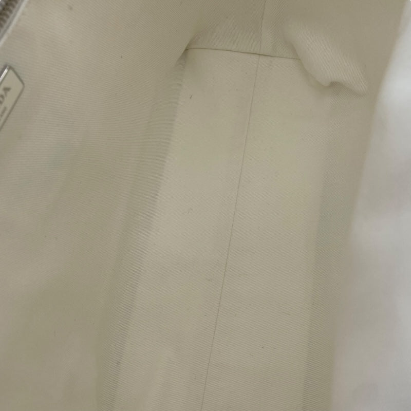 プラダ PRADA 2WAY ハンド 1BG395 ホワイト キャンバス レディース ショルダーバッグ