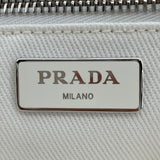 プラダ PRADA 2WAY ハンド 1BG395 ホワイト キャンバス レディース ショルダーバッグ
