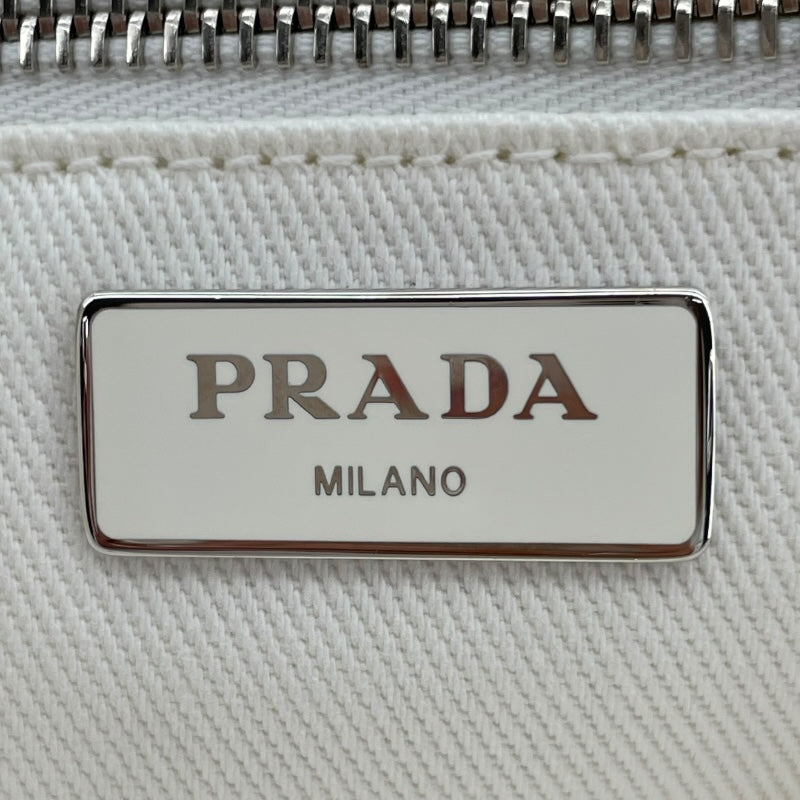 プラダ PRADA 2WAY ハンド 1BG395 ホワイト キャンバス レディース ショルダーバッグ