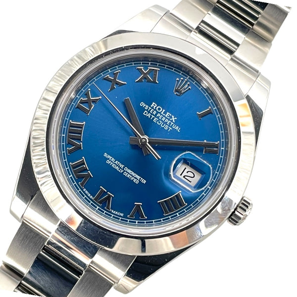 ロレックス ROLEX デイトジャスト 116300 ブルー SS メンズ 腕時計