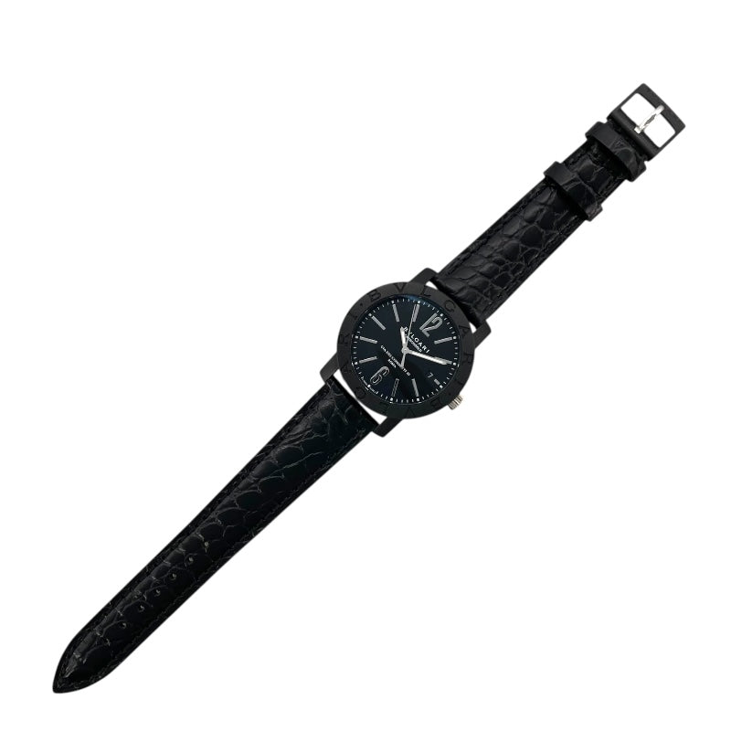 ブルガリ BVLGARI ブルガリブルガリ  BBW40CGLD ブラック カーボン メンズ 腕時計
