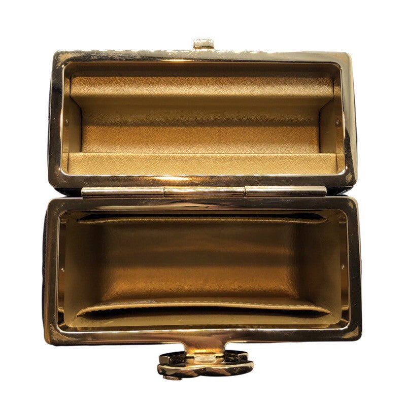 シャネル CHANEL ボックスショルダー AP2656 ブラック×GD金具 ラム レディース ショルダーバッグ