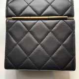 シャネル CHANEL ボックスショルダー AP2656 ブラック×GD金具 ラム レディース ショルダーバッグ