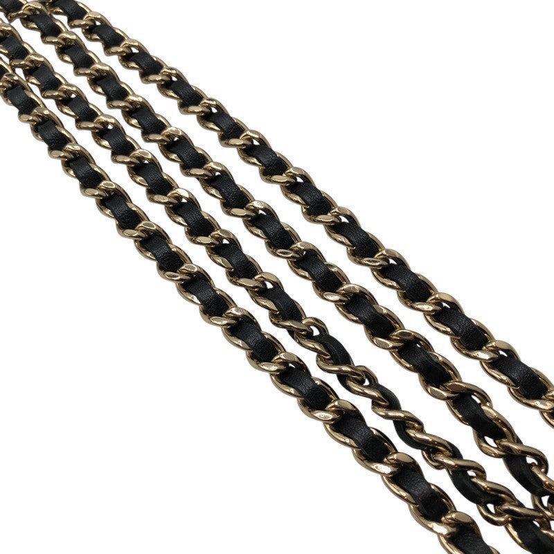 シャネル CHANEL ボックスショルダー AP2656 ブラック×GD金具 ラム レディース ショルダーバッグ