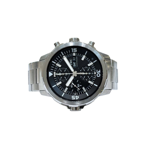 インターナショナルウォッチカンパニー IWC アクアタイマー クロノグラフ IW376804 ブラック ステンレススチール SS メンズ 腕時計