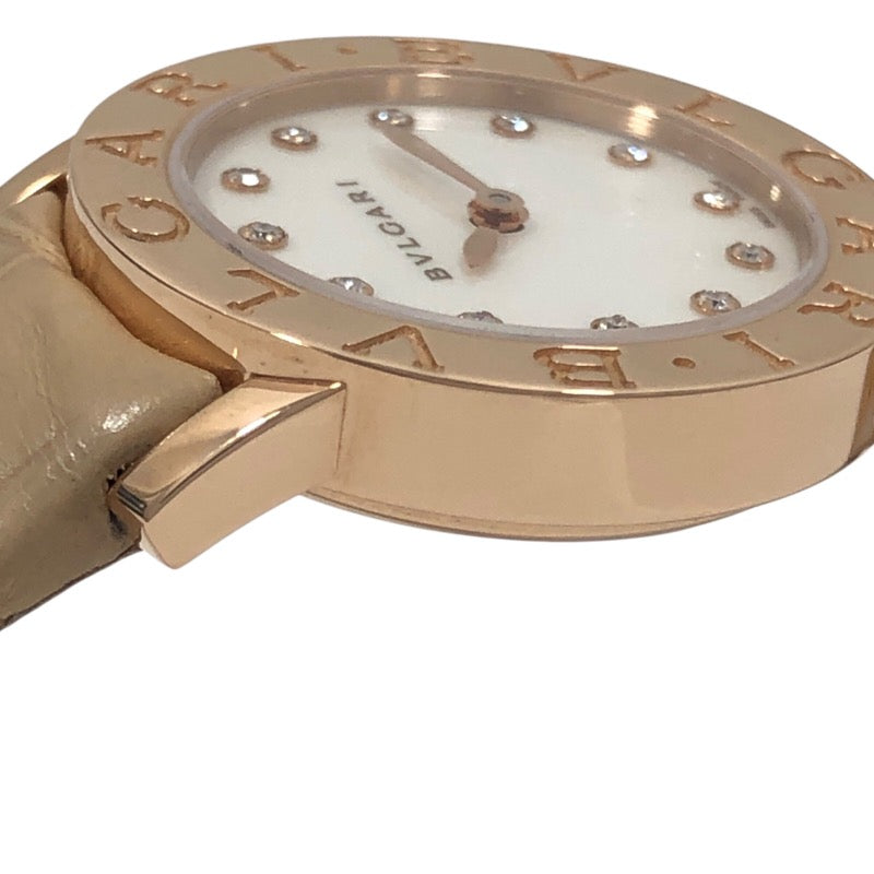 ブルガリ BVLGARI ブルガリブルガリ BBLP26WGL/12 ホワイトシェル 750PG レディース 腕時計