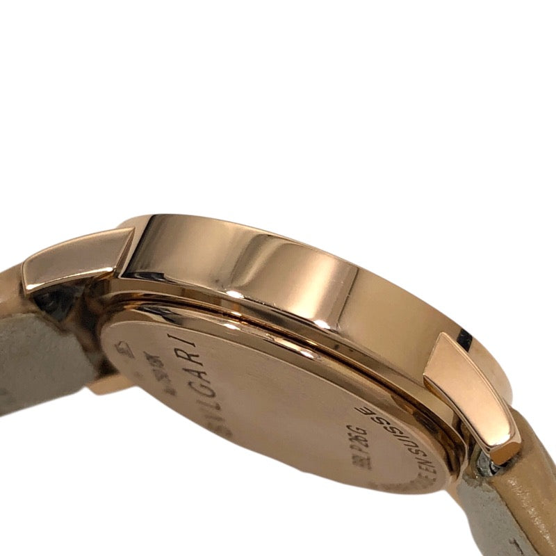 ブルガリ BVLGARI ブルガリブルガリ BBLP26WGL/12 ホワイトシェル 750PG レディース 腕時計