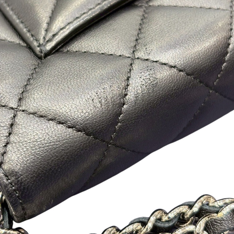 シャネル CHANEL マトラッセチェーンバッグ ブラック カーフレザーカーフ/SV金具 レディース ショルダーバッグ