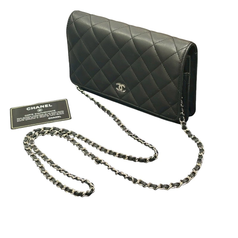 シャネル CHANEL マトラッセチェーンバッグ ブラック カーフレザーカーフ/SV金具 レディース ショルダーバッグ