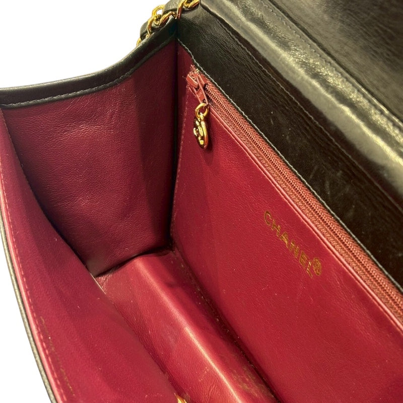 シャネル CHANEL マトラッセチェーンショルダー ブラック ラムスキン/GD金具 レディース ショルダーバッグ