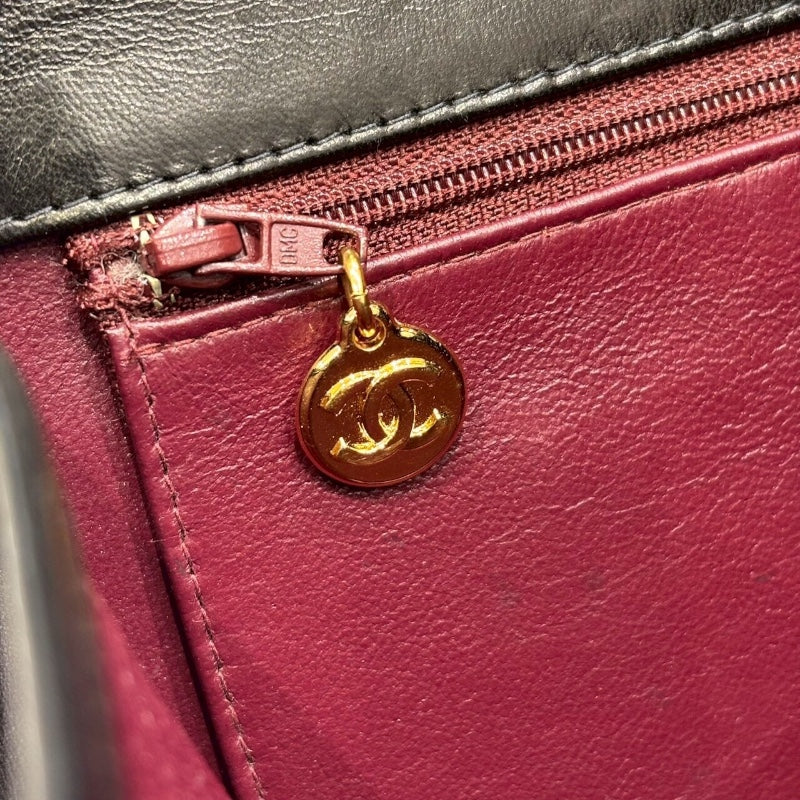 シャネル CHANEL マトラッセチェーンショルダー ブラック ラムスキン/GD金具 レディース ショルダーバッグ