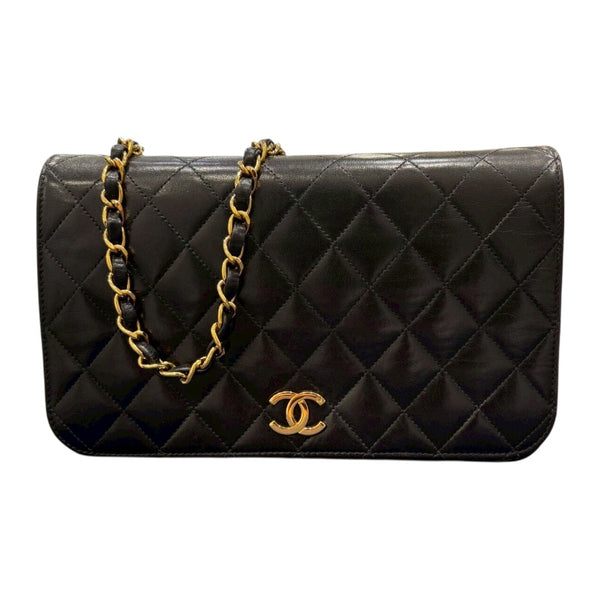 シャネル CHANEL マトラッセチェーンショルダー ブラック ラムスキン/GD金具 レディース ショルダーバッグ