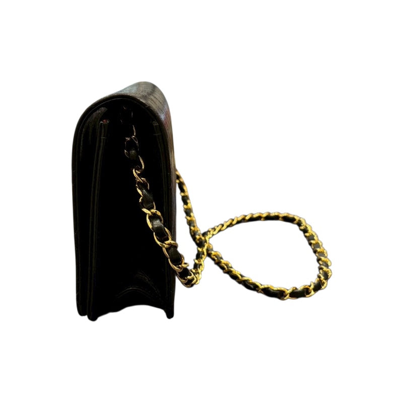 シャネル CHANEL マトラッセチェーンショルダー ブラック ラムスキン/GD金具 レディース ショルダーバッグ