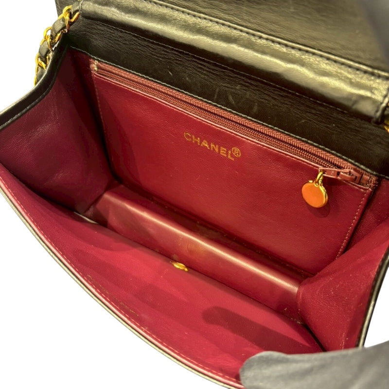 シャネル CHANEL マトラッセチェーンショルダー ブラック ラムスキン/GD金具 レディース ショルダーバッグ