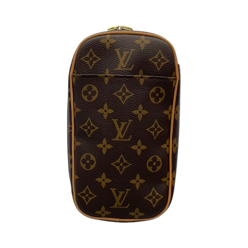 ルイ・ヴィトン LOUIS VUITTON ポシェット・ガンジュ M51870 ブラウン モノグラム・キャンバス ユニセックス ショルダーバッグ