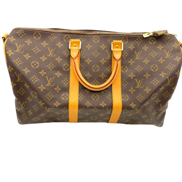 ルイ・ヴィトン LOUIS VUITTON キーポル・バンドリエール45 M41418 ブラウン モノグラム ユニセックス ボストンバッグ