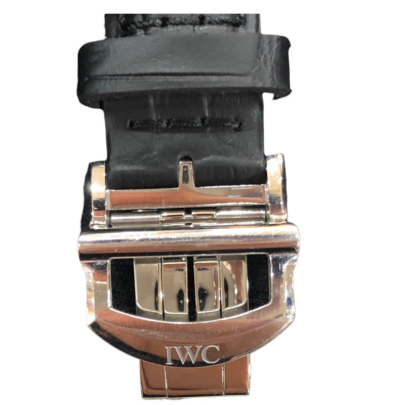 インターナショナルウォッチカンパニー IWC ダヴィンチオートマティック36 IW458312 ネイビー SS/革ベルト メンズ 腕時計