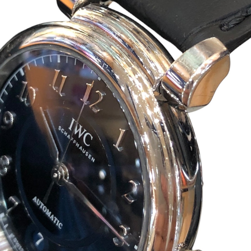 インターナショナルウォッチカンパニー IWC ダヴィンチオートマティック36 IW458312 ネイビー SS/革ベルト メンズ 腕時計