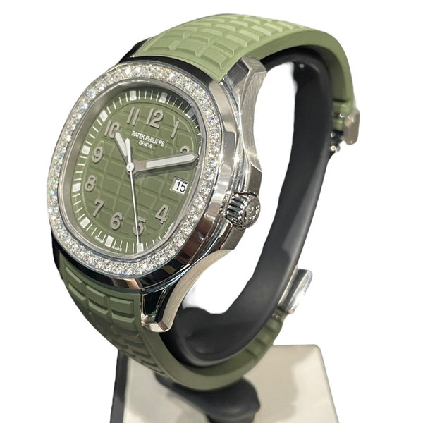 パテック・フィリップ PATEK PHILIPPE アクアノート ルーチェ 5267/200A-011 グリーン SS×ラバー クオーツ レディース 腕時計
