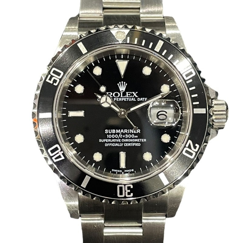 ロレックス ROLEX サブマリーナ 16610 ブラック SS メンズ 腕時計