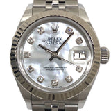 ロレックス ROLEX デイトジャスト28 ランダムシリアル 279174NG ホワイトシェル ジュビリーブレス SS/K18WG レディース 腕時計