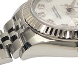 ロレックス ROLEX デイトジャスト28 ランダムシリアル 279174NG ホワイトシェル ジュビリーブレス SS/K18WG レディース 腕時計
