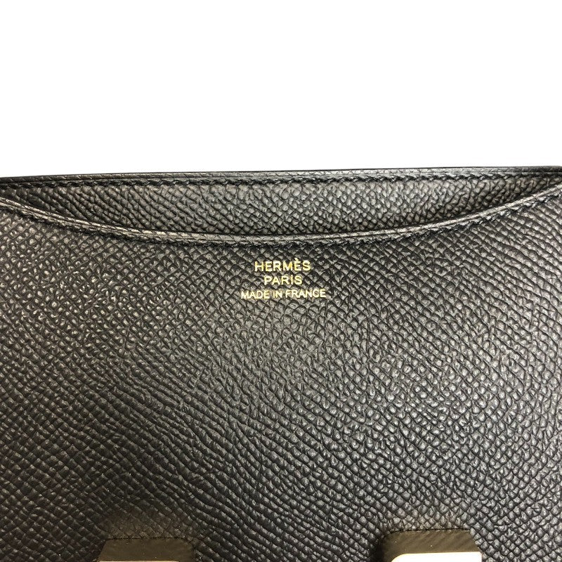 エルメス HERMES コンスタンス3ミニ K刻 ブラック ゴールド金具 ヴォーエプソン レディース ショルダーバッグ