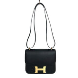 エルメス HERMES コンスタンス3ミニ K刻 ブラック ゴールド金具 ヴォーエプソン レディース ショルダーバッグ