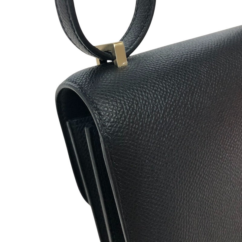 エルメス HERMES コンスタンス3ミニ K刻 ブラック ゴールド金具 ヴォーエプソン レディース ショルダーバッグ