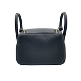 エルメス HERMES リンディミニ W刻印 ブラック ×GD金具 トリヨン レディース ショルダーバッグ