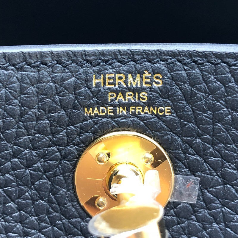 エルメス HERMES リンディミニ W刻印 ブラック ×GD金具 トリヨン レディース ショルダーバッグ