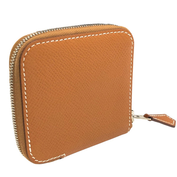 エルメス HERMES アザップコインパース シルクイン D刻 ゴールド ヴォーエプソン レディース コインケース