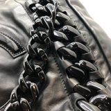 シャネル CHANEL ココマークプラチェーントートバッグ ブラック ラム レディース トートバッグ