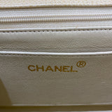シャネル CHANEL ダイアナ22 A01164 8番台 ベージュ×ゴールド金具 キャビアスキン レディース ショルダーバッグ