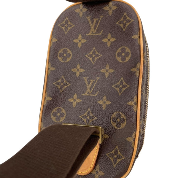 ルイ・ヴィトン LOUIS VUITTON ポシェットガンジュ M51870 ブラウン モノグラム ユニセックス ボディバッグ