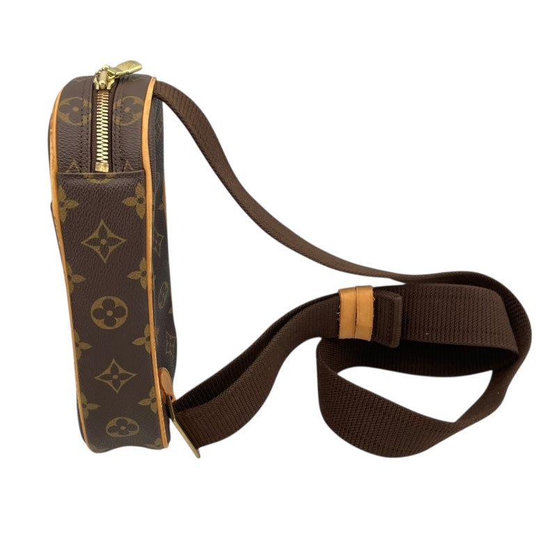 ルイ・ヴィトン LOUIS VUITTON ポシェットガンジュ M51870 ブラウン モノグラム ユニセックス ボディバッグ