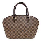 ルイ・ヴィトン LOUIS VUITTON サリア・オリゾンタル N51282 ブラウン　ゴールド金具 ダミエ ユニセックス ハンドバッグ